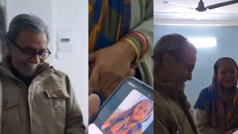 Video of Elderly Couple Celebrating Three Likes