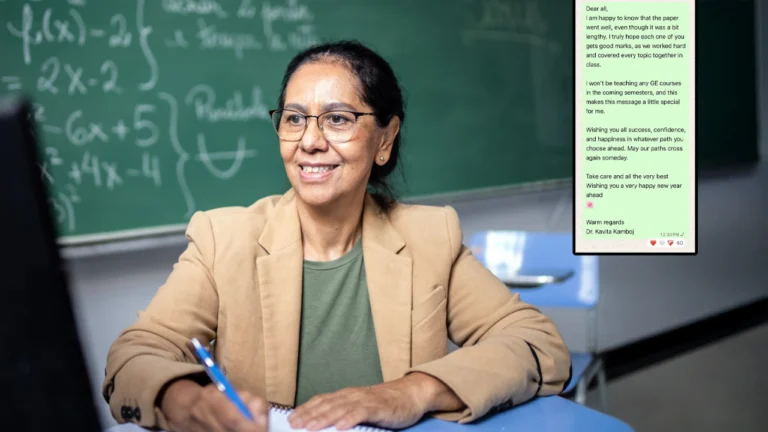 A Delhi University Professor’s Viral Farewell