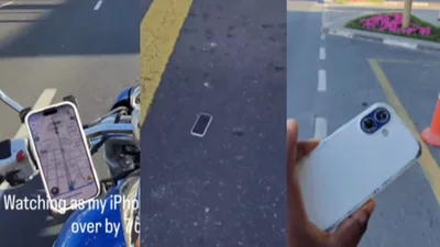 Biker’s iPhone 17 Survives Being