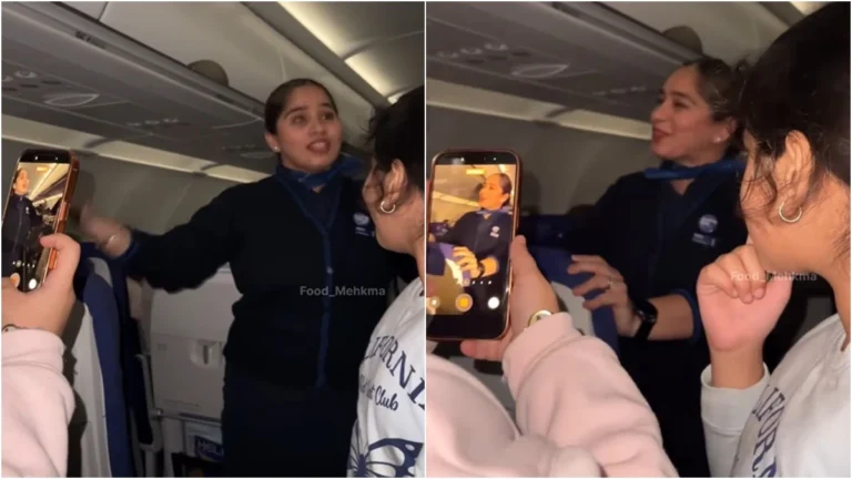 IndiGo Air Hostess Lifts Spirits During Dense Fog Delay