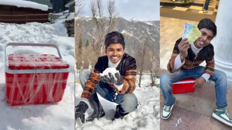Viral Video of Man Selling Kashmir Snow in Delhi Stuns Netizens