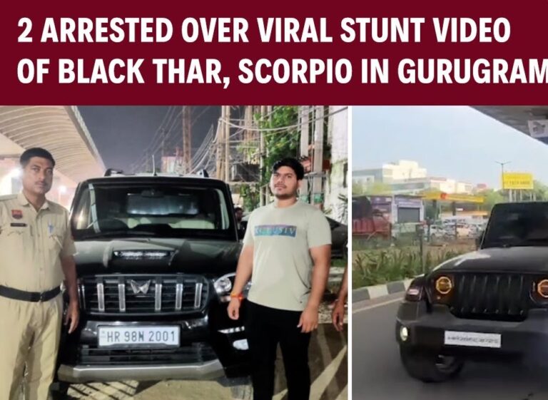 Gurugram Police Take Action After Dangerous Thar Stunt