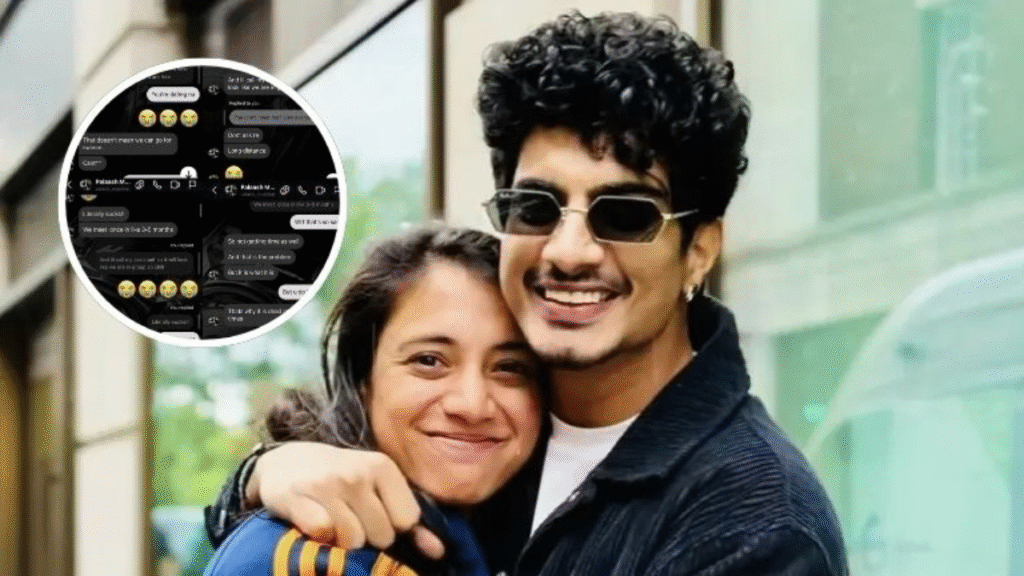 Palaash Muchha with Smriti Mandhana