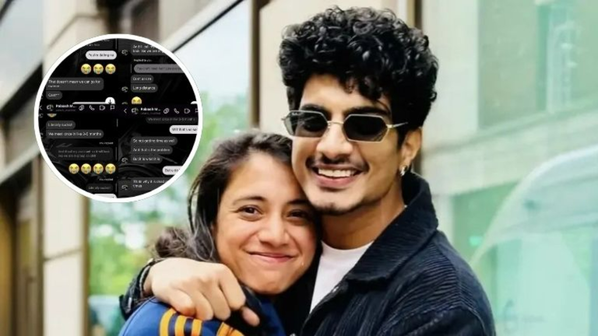 Palaash Muchha with Smriti Mandhana