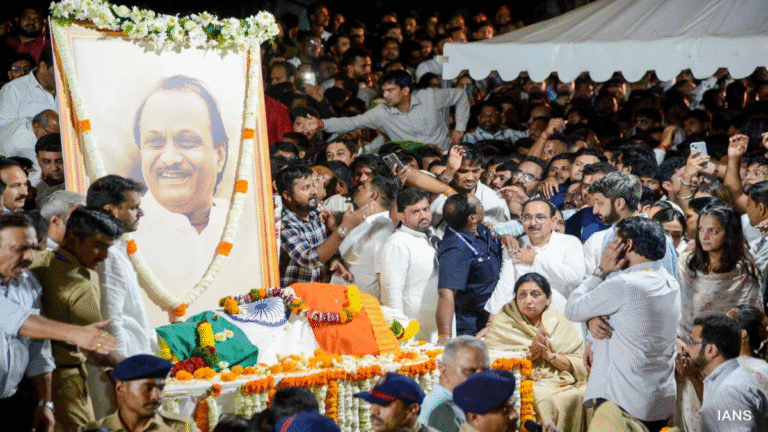 Maharashtra Bids Farewell to Ajit Pawar: Last Rites Underway in Baramati