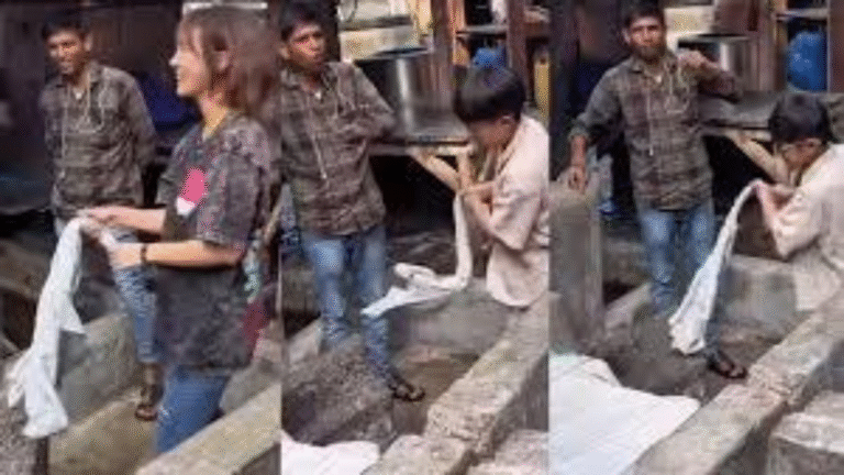Beyond the Reels: Korean Mother Viral Life Lesson at Mumbai Dhobi Ghat