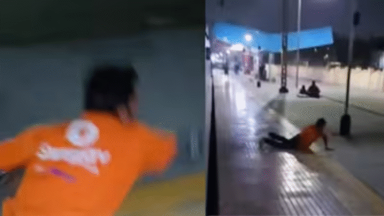 Viral Video: Swiggy Agent Falls from Moving Train in Anantapur; Company Responds