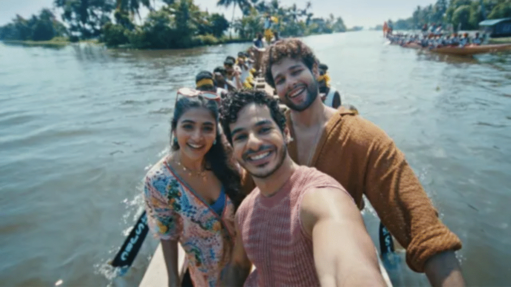 Pooja Hegde, Siddhant, and Ishaan New Ad