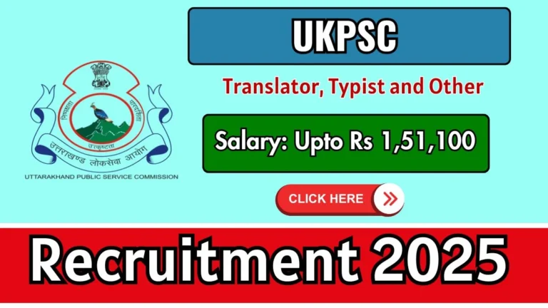 UKPSC Recruitment 2026