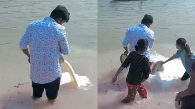 Man Dumping Liters of Milk