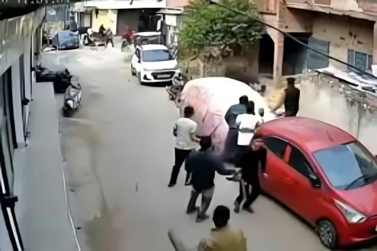 Young Woman Being Chased