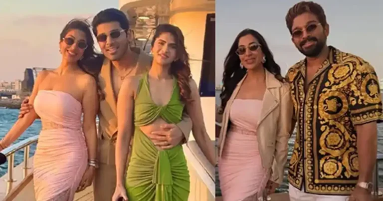 Allu Sirish and Nayanika Reddy’s Glamorous Yacht Party