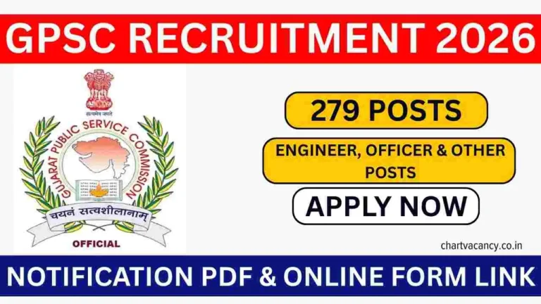 GPSC Recruitment 2026: Apply Now for 279 Class 1 and 2 Vacancies