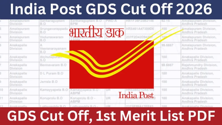 India Post GDS Result 2026: Merit List