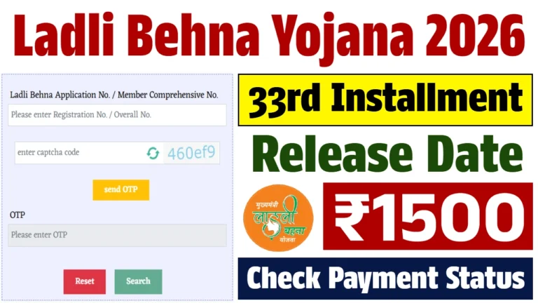 Ladli Behna Yojana 2026: 33rd Installment and New Financial Milestones