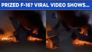 Viral Video of Downed Pakistani F-16 in Taliban
