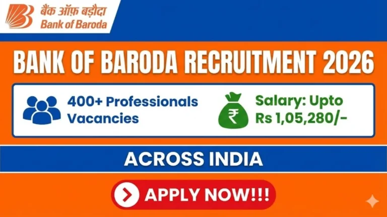 BOB Recruitment 2026: Apply for 419 Posts