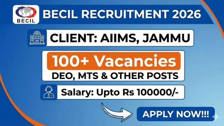 BECIL Recruitment 2026: Application Deadline Extended—Apply Now!