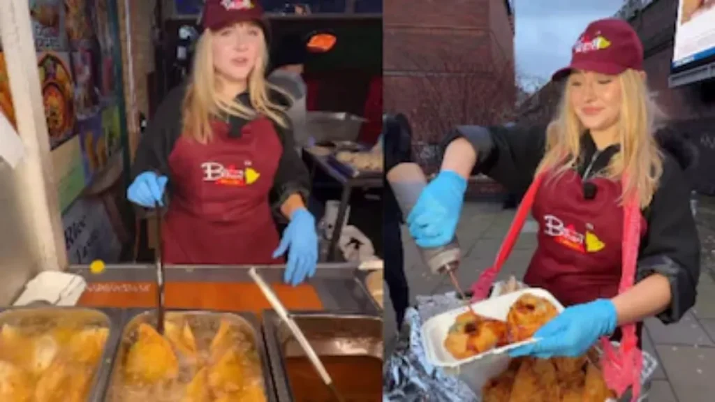 Foreign Woman in Desi