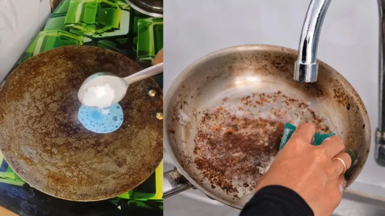 Ingenious ‘Desi Jugad’ to Clean Heavily Burnt Tawa