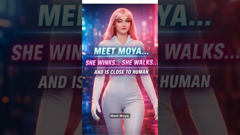 Meet Moya: The Humanoid Who Walks and Winks