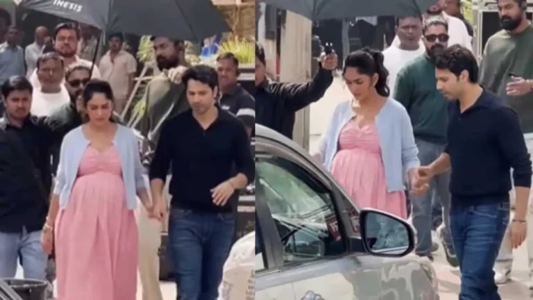 Mrunal Thakur Pregnant Look Leaked from Sets with Varun Dhawan