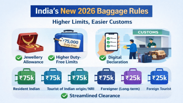 India New Customs Rules 2026: What’s Duty-Free?