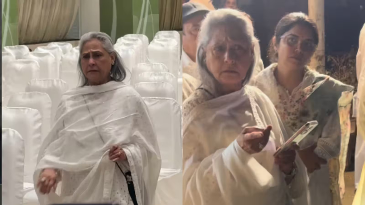 Jaya Bachchan Attends Prayer Meet for Anand Sagar