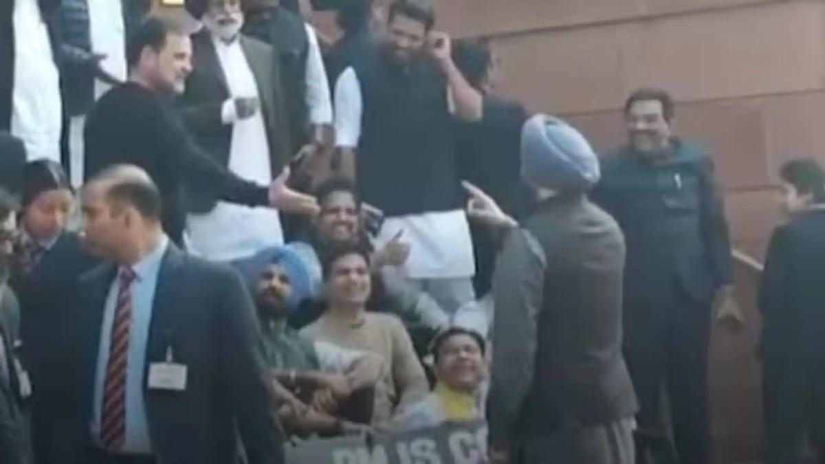 High Drama Outside Parliament