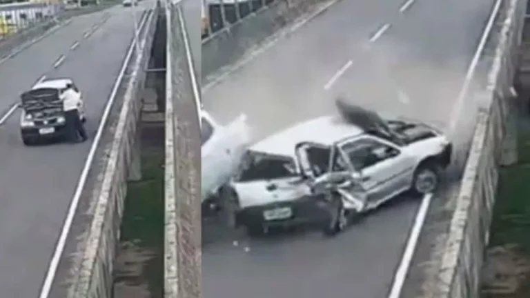 Horrific Highway Accident Captured in Chilling Viral Video