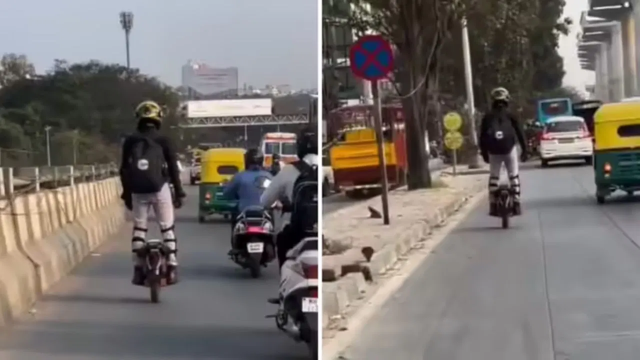 Man Driving Vehicle Without