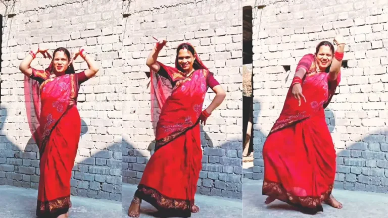Desi Woman’s Graceful Dance to ‘Kacchi Kali’