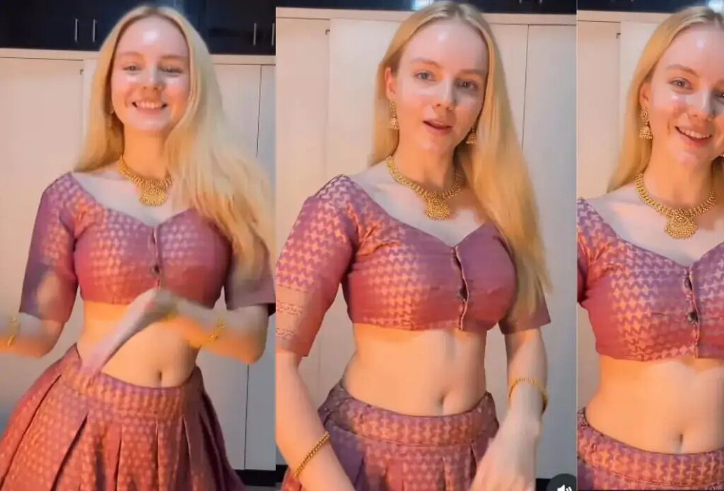 Russian Dancer Haryanvi Performance