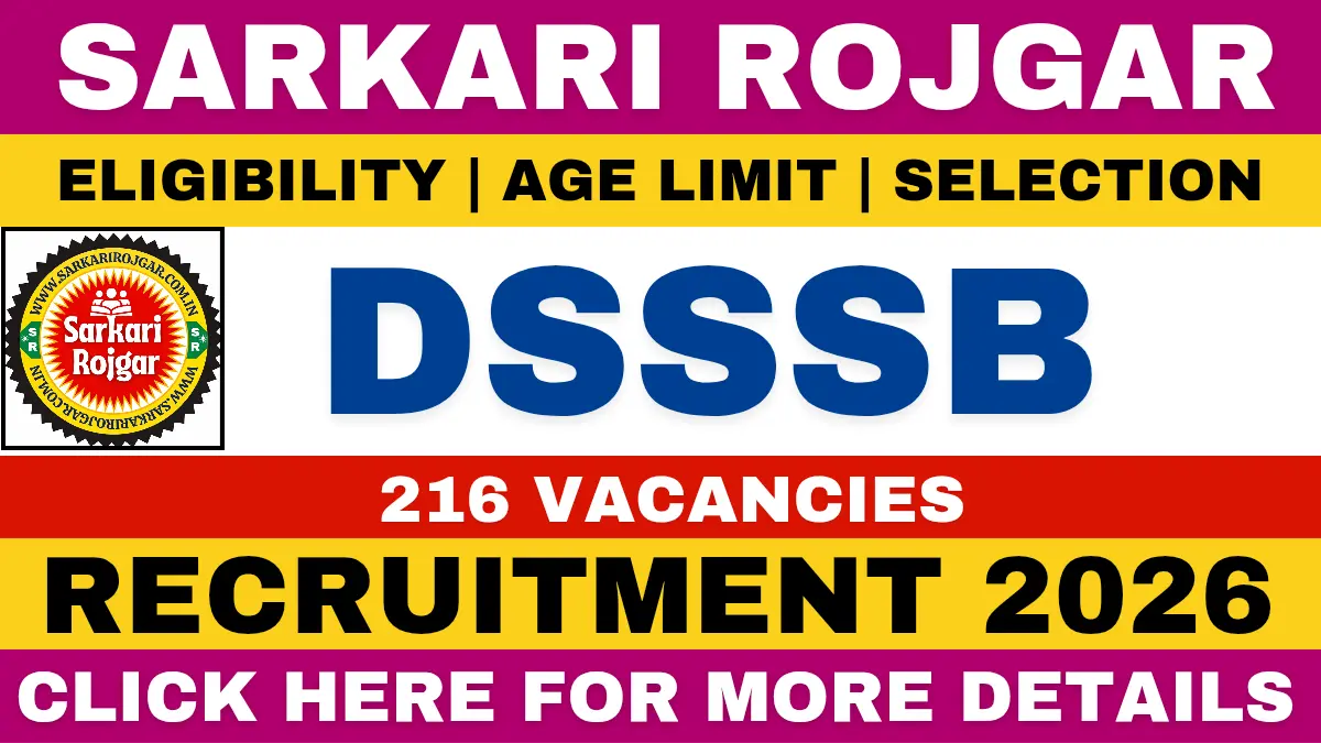DSSSB Recruitment 2026