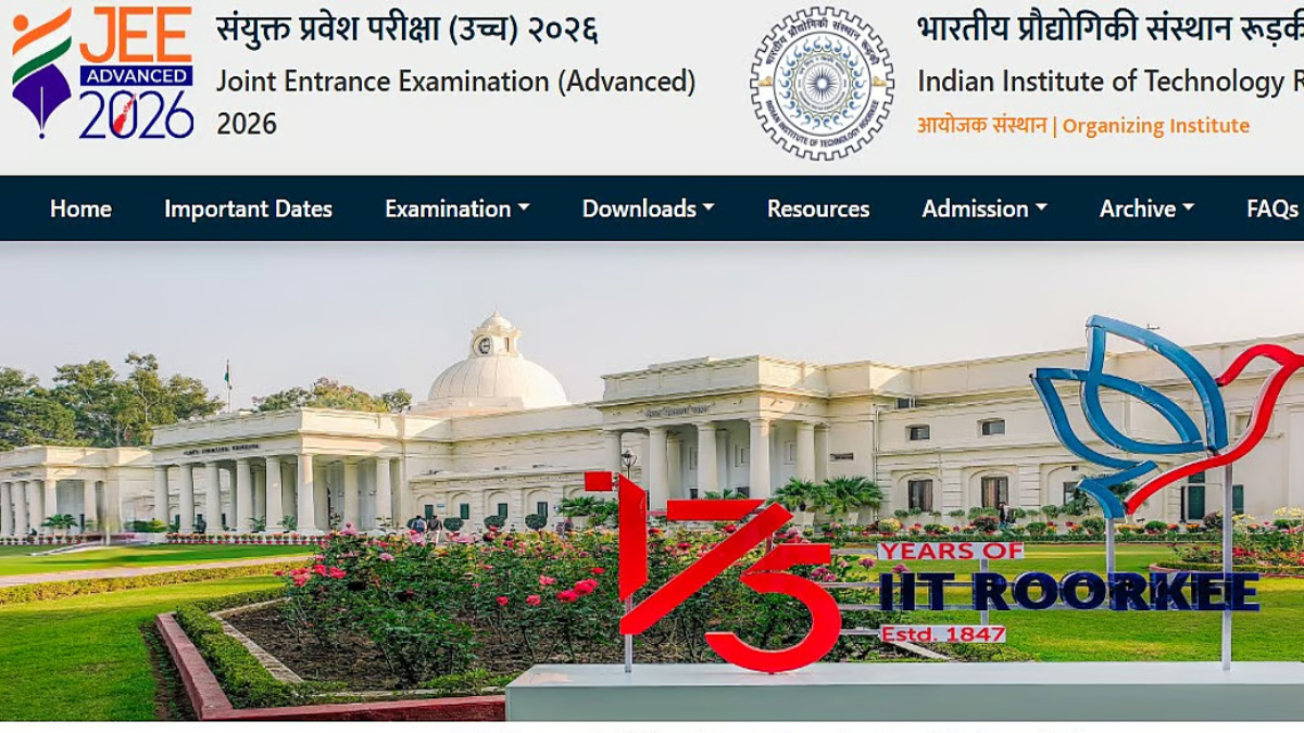 JEE Advanced 2026 IIT Roorkee Announces Exam Date