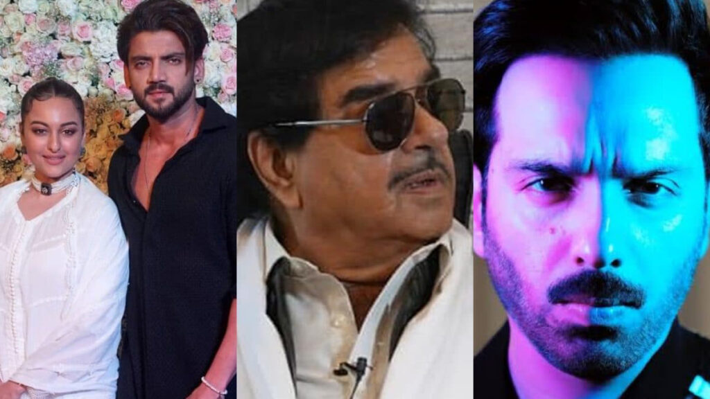 Shatrughan Sinha Sonakshi Sinha and Zaheer Iqbal