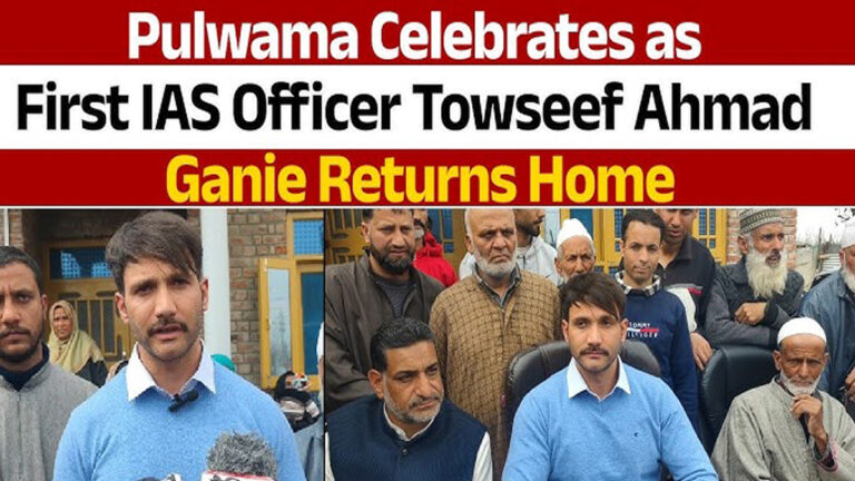 The Inspiring Journey of Tawseef Ahmad Ganie, Pulwama First IAS Officer
