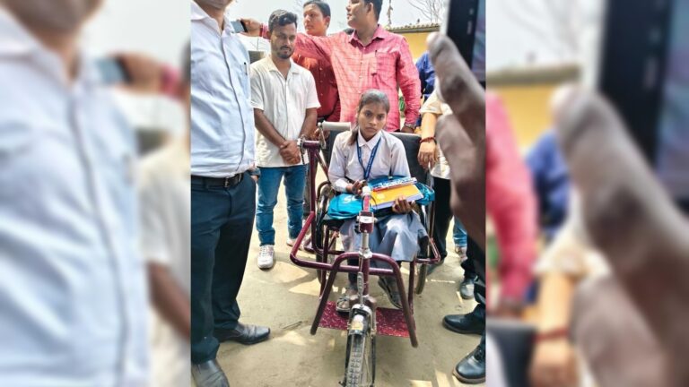Bihar Girl’s Gifted Tricycle