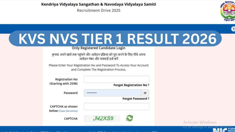 KVS and NVS Recruitment 2026: Tier 1 Results Released for 15,762 Positions