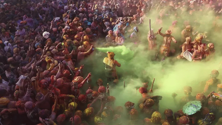Delhi's Uttam Nagar Heavy RAF Holi Clash