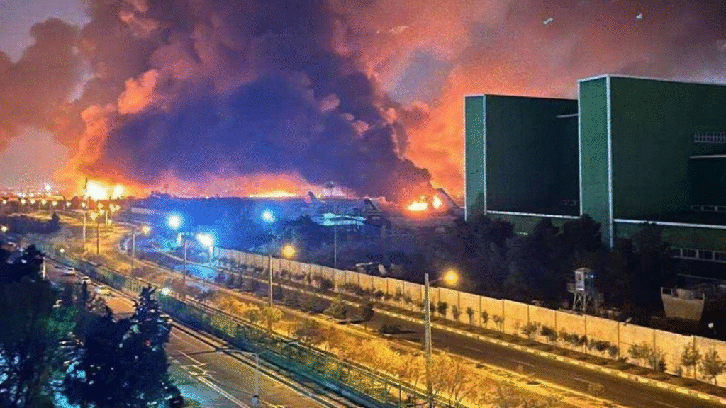 Tehran’ Mehrabad Airport Ablaze