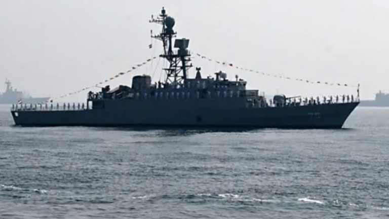 Iranian Frigate in Indian Ocean