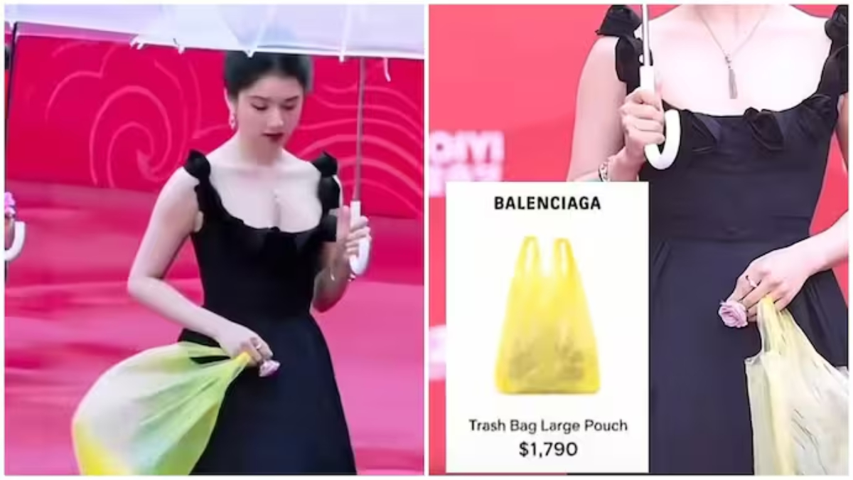 Chinese Actress Zhang Jingyi Stuns Red Carpet with "Grocery Bag"