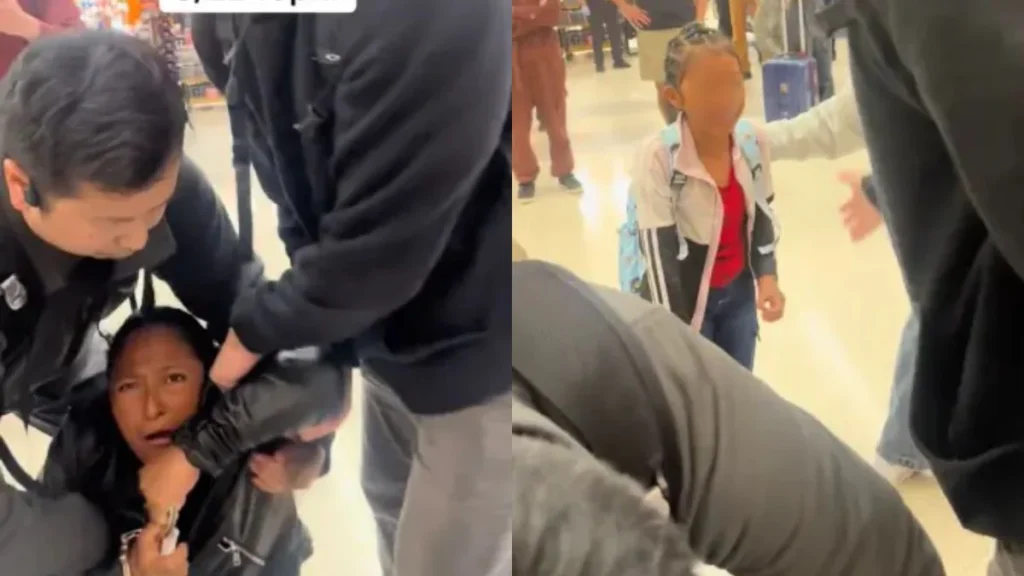 "Crying Child and Handcuffed