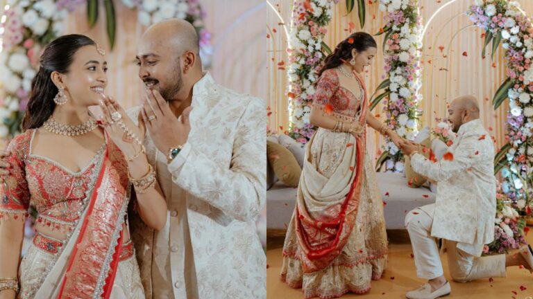 Prithvi Shaw and Akriti Agarwal Set Couple Goals at Traditional Engagement Ceremony
