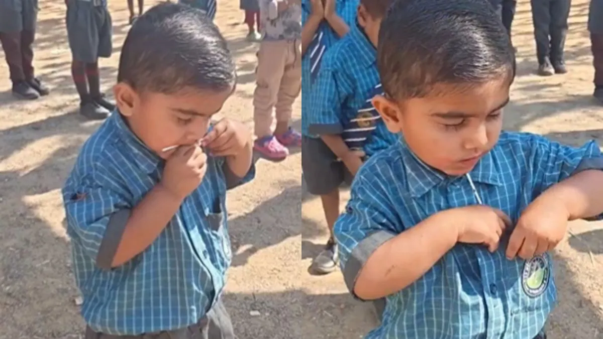 Young Boy Dancing During