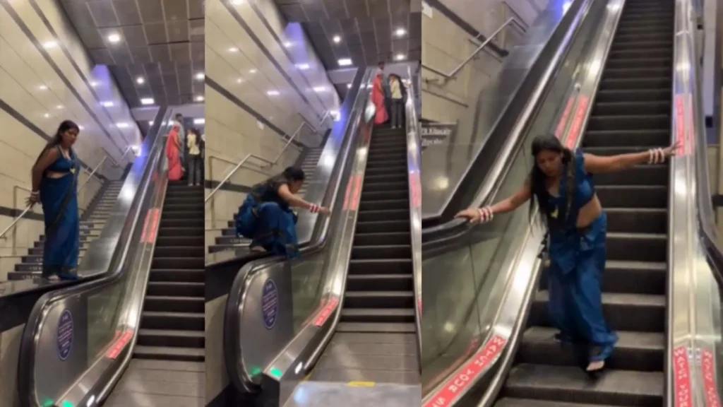 Public Sparked Woman’s Saree Stunt