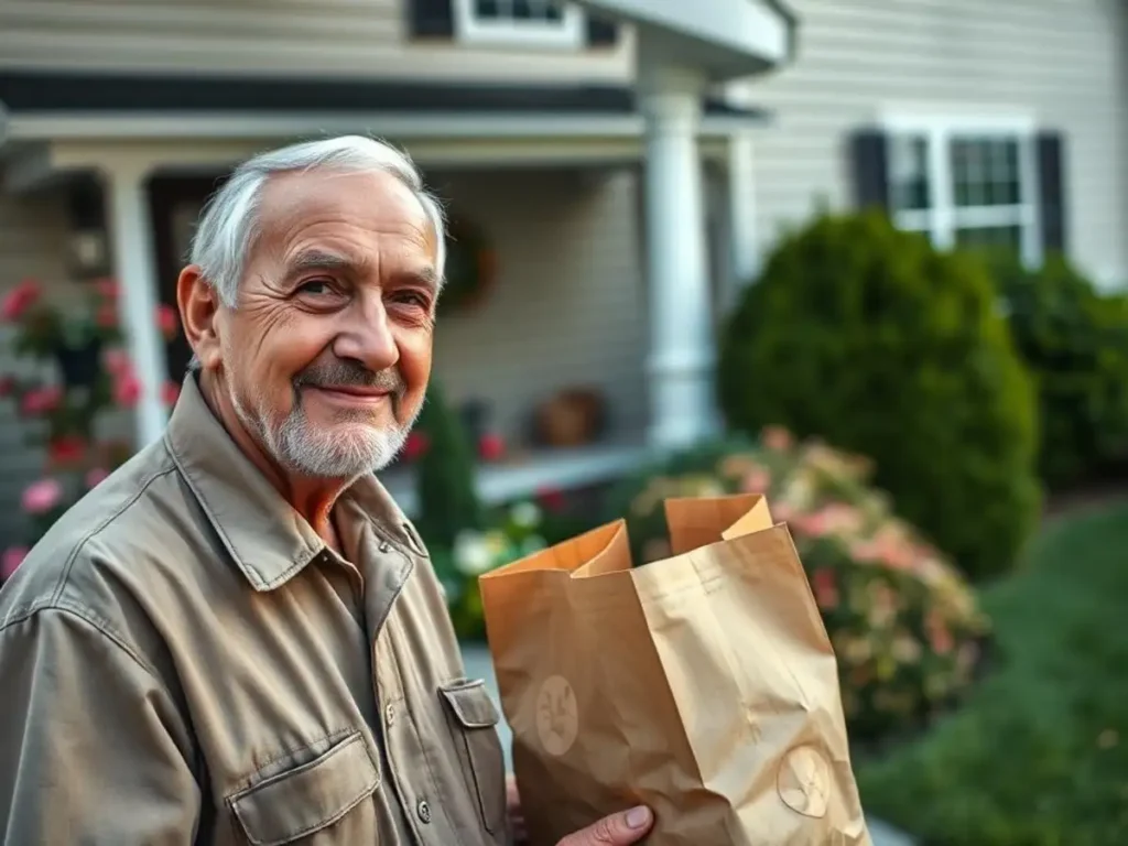 Elderly Delivery Driver Sparks