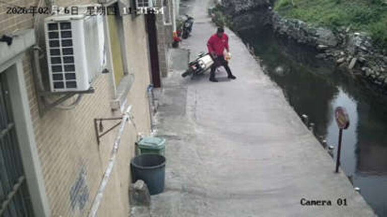 Courier Accidentally Launches Scooter