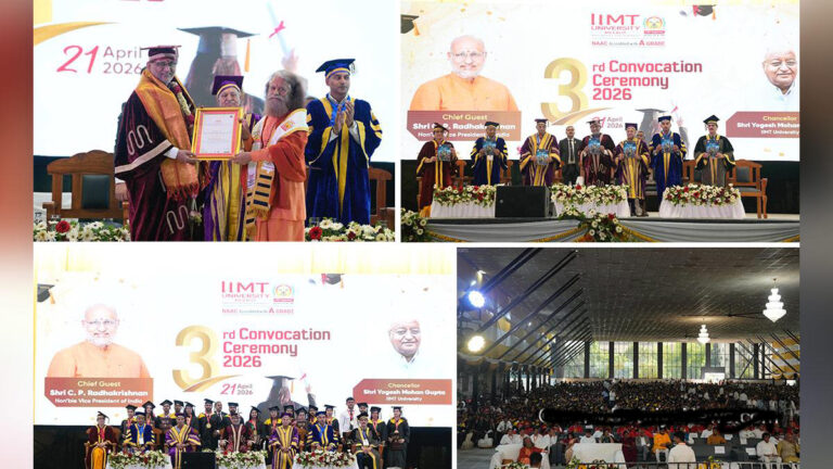 VP Radhakrishnan Addresses 3rd IIMT University Convocation